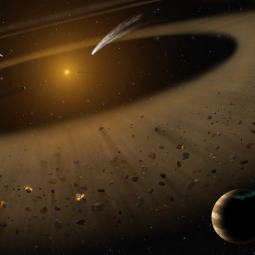 Artist's illustration of the Epsilon Eridani system